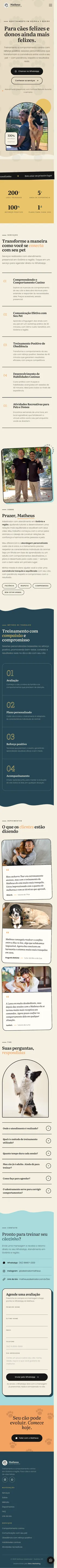 Matheus Adestrador mobile