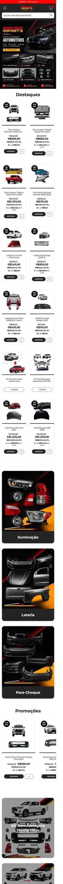 Mercado Imports mobile